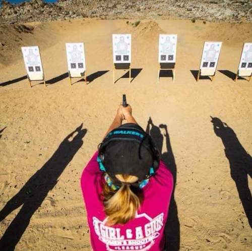 A Girl and A Gun Targets